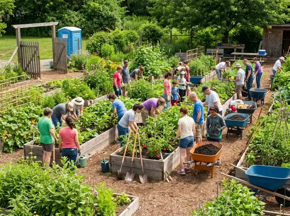 Community Garden Volunteer Wor