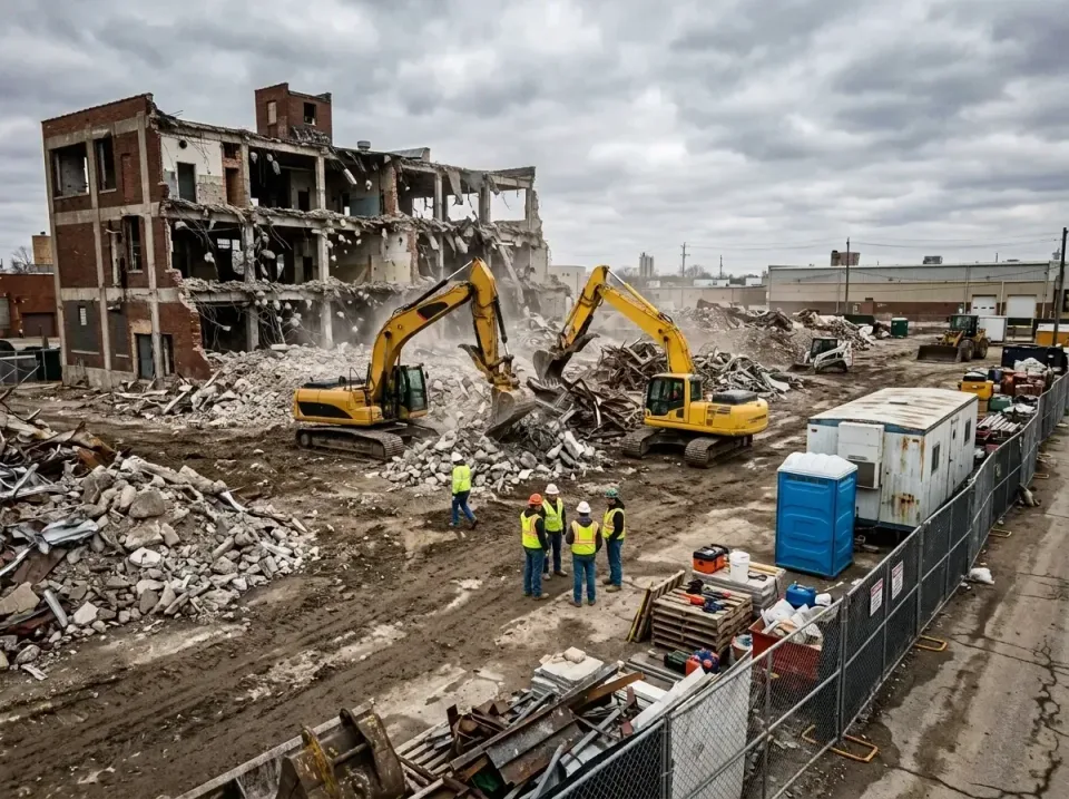 Demolition Site Cleanup Operat